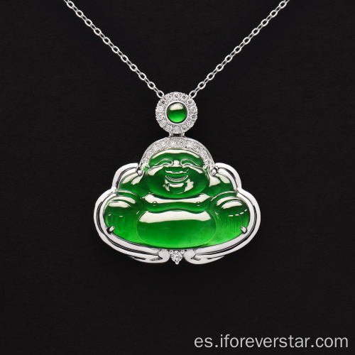 Exquisito Jadeite Jade Buddha de alta calidad